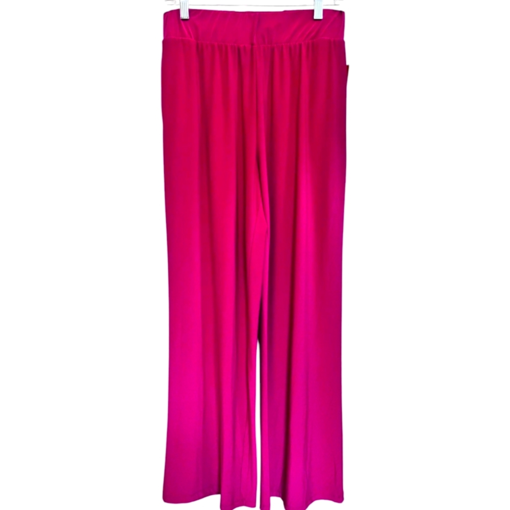 🦋 Attitudes by Renee Vibrant Pink Wide-Leg Trousers Size 3X